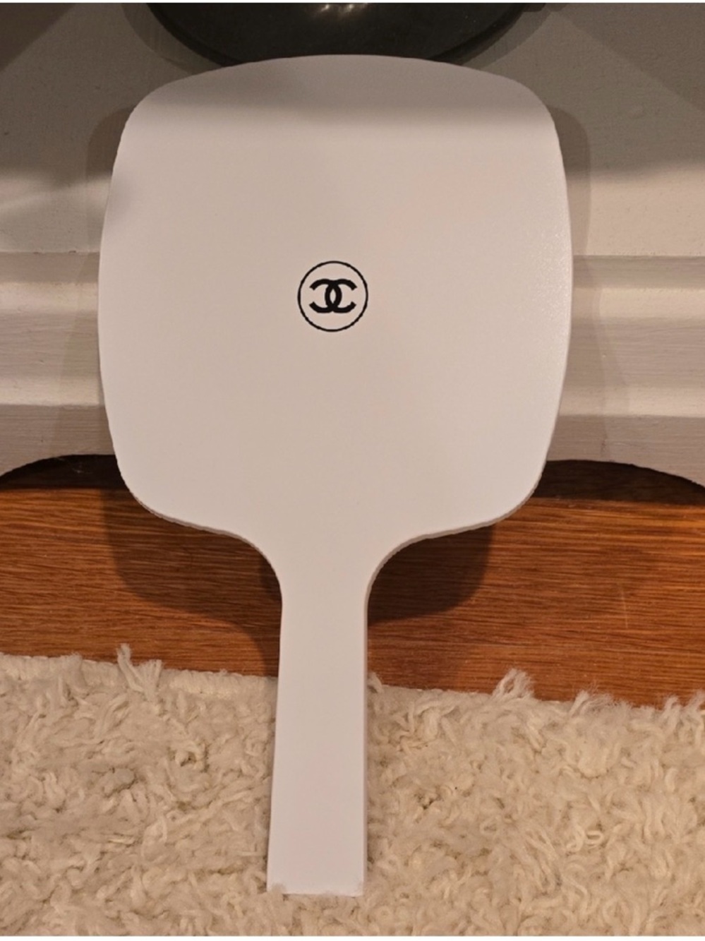 Classic White CC Handheld Mirror. Absolutely stunning 🤩